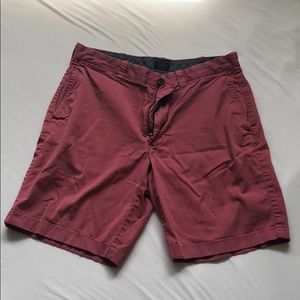 Red J. Crew Shorts